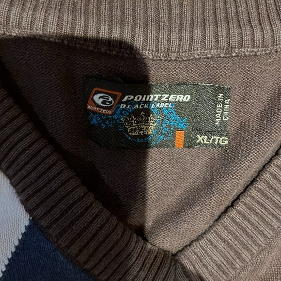 Point  Zero Sweater Vest Vintage sleeveless sweater Sz XL - Picture 3 of 10